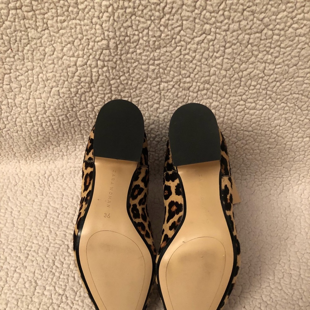 🆕 LAST CALL Zara Leopard Print Boots NWT - Picture 8 of 8